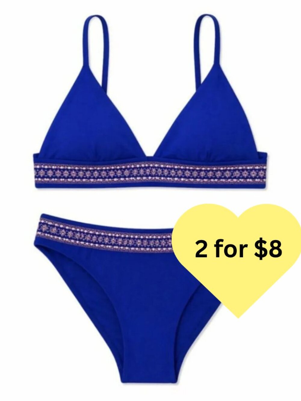 Cobalt Blue Bikini Size Large NWOT